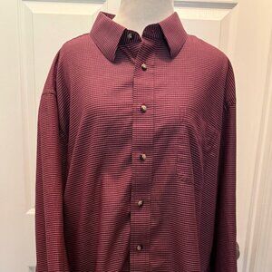 JOS. A. Bank Traveler's Collection, XXL, Long Sleeve Dress Shirt.